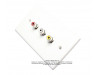 Placa Tapa RCA AV en ABS